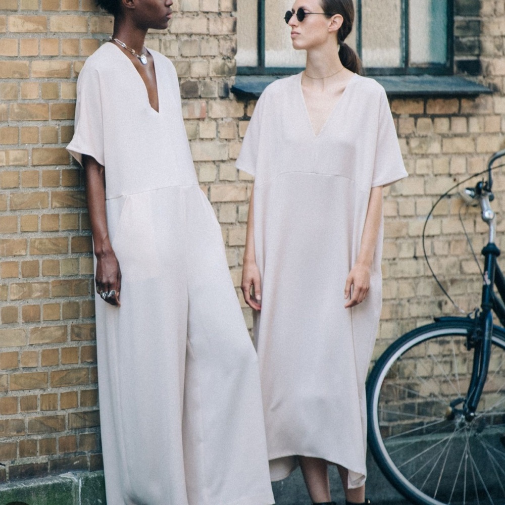 Roucha NWOT Elegant Cream Jumpsuit